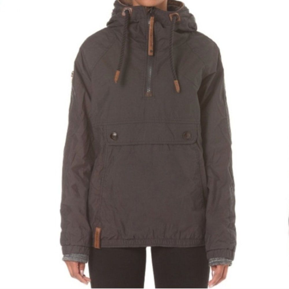 NAKETANO Half Zip Hooded Jacket Bordo Size Womens Small - Picture 15 of 15